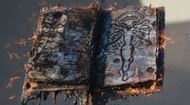 The book of spells containing transcribed dark magic based on ancient engravings carved by Chthon. (Image via Marvel Studios)